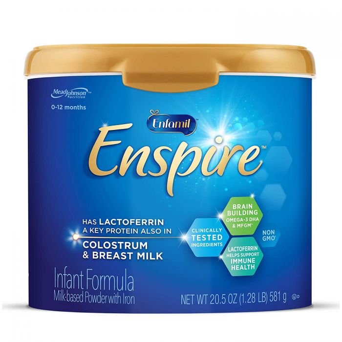 Enfamil Enspire Baby Formula Milk Powder, 20.5 Ounce (Pack of 1), Omega 3 DHA, Probiotics, Immune & Brain Support 