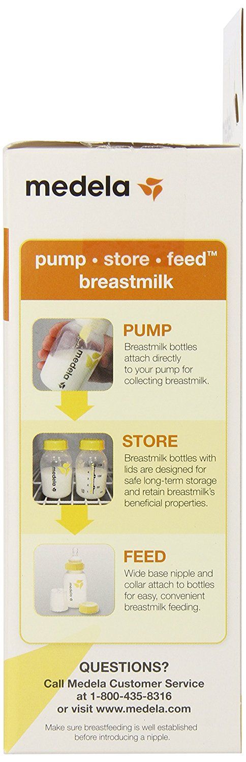 Medela 5 oz Breastmilk Bottle Wide Base Nipple