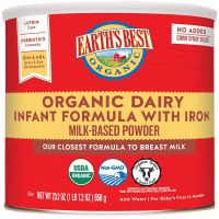 Earth's Best Organic Dairy Infant Powder Formula with Iron, Omega-3 DHA and Omega-6 ARA, 23.2 oz.